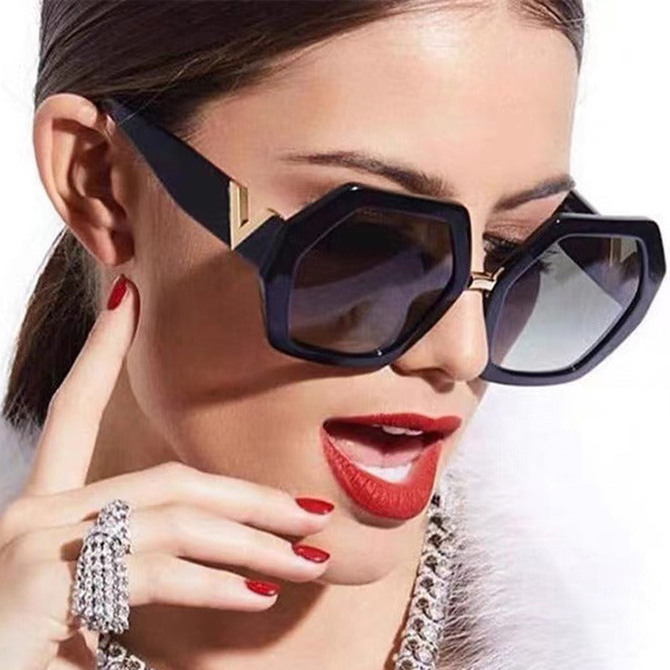 Ladies Sunglasses Fashion Irregular Sunshade Sunglasses