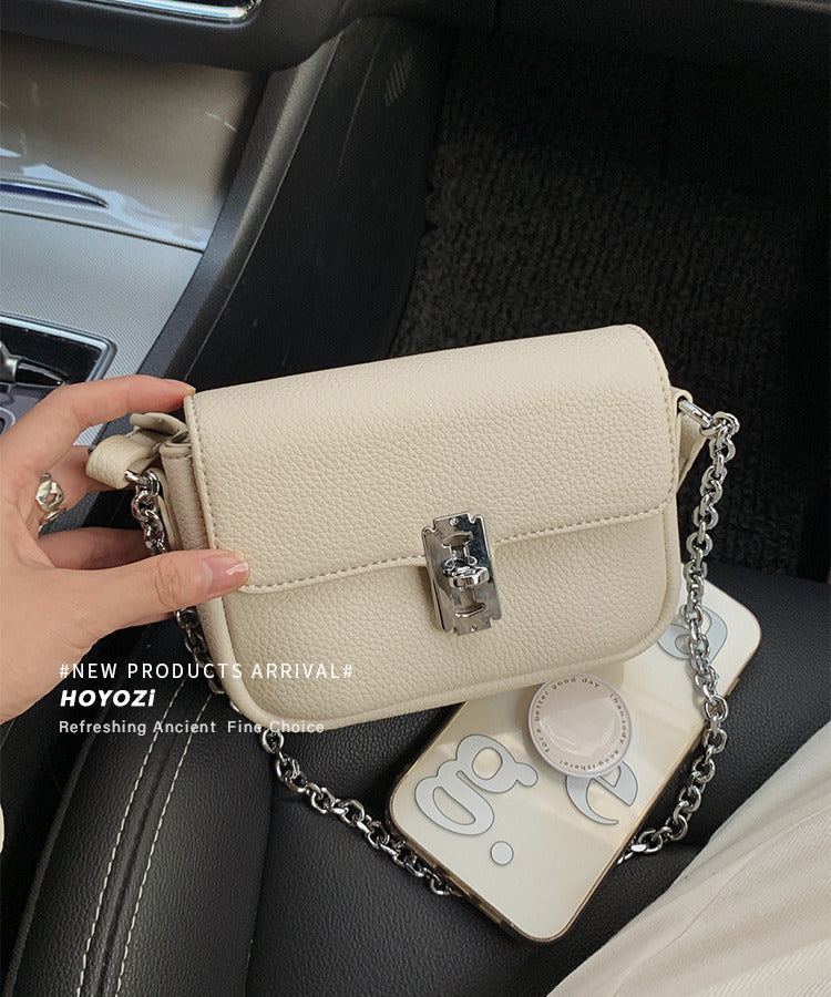 New Mini Shoulder Bags For Women Handbags Metal Chain Small Square Flap Bag Mobile Phone Bag Lfemales Crossbody Messenger Bags