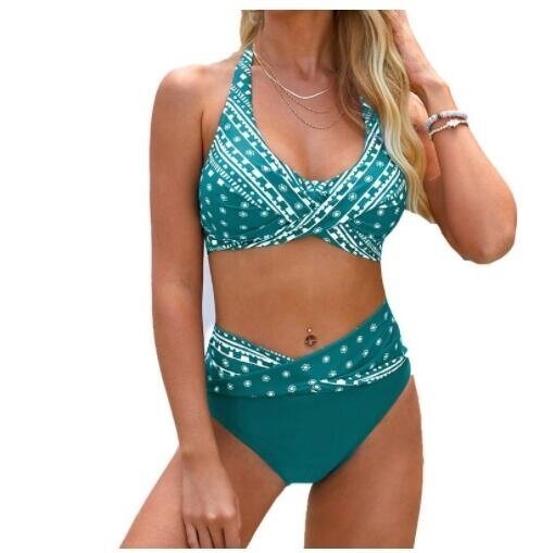 Geometric Print Bikini Set